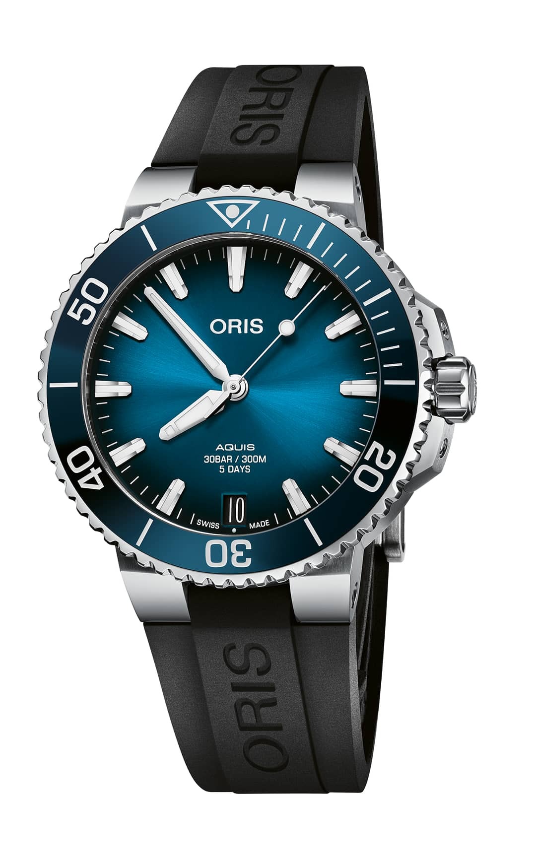 オリス(ORIS) アクイスデイト キャリバー400 ブルー 41.5mm 01